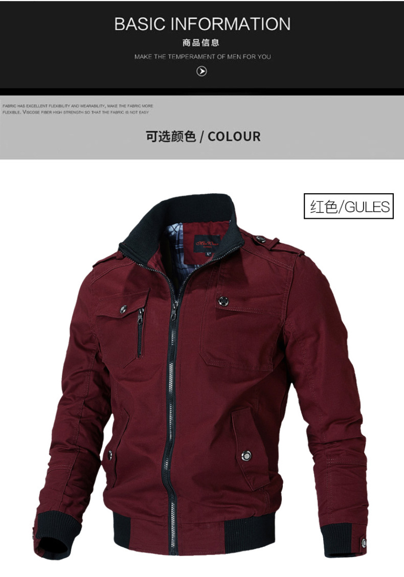 High Quality Mens Pilot Jacket With Fur Lining Plus Thick Wash Outdoor Jackets For Men