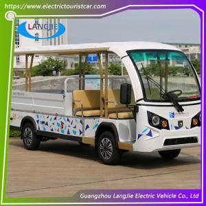 China White Color Electric Patrol Car 7.5kW DAC Motor Driven Battery Powered Carry Van With Enclosed Cargo Box wholesale