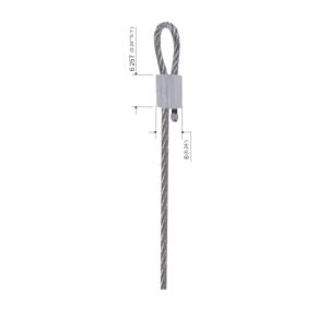 China Cable Loop Die Cast Terminals Galvanized Wire Rope Components YW86028 wholesale