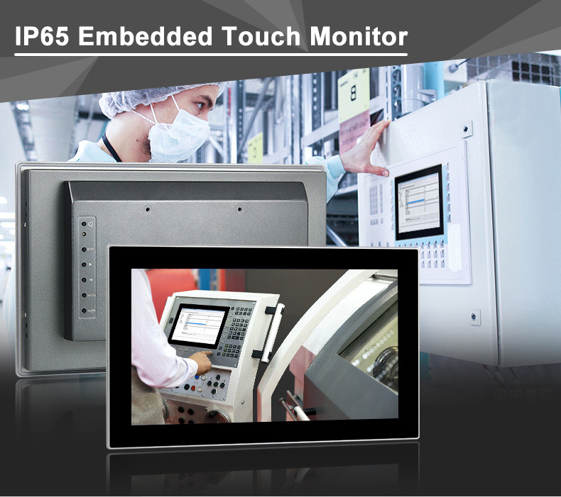 1920 X 1080 13.3 Inch Capacitive Resistive Touch Monitor DC 12V