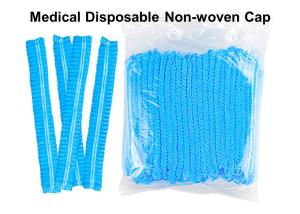 China Non Woven Disposable Mob Cap , Blue Disposable Medical Caps wholesale