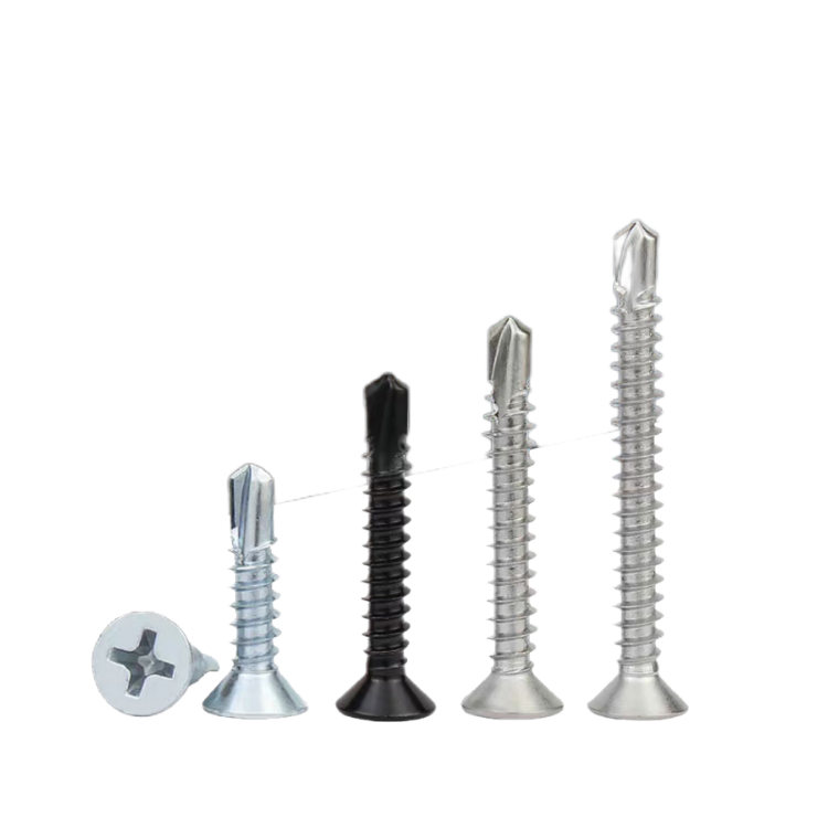 Passivated Finish Stainless Steel Flat Head Self Drilling Screw for Metal Fastening