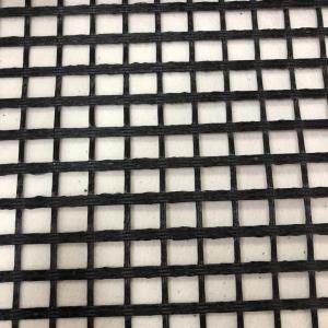 China Black Mesh Fiberglass Geogrid for Pavement Ground Stabilisation wholesale