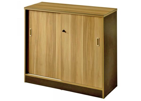 Melamine Laminated Office File Cabinets Sliding Door Design OEM Welcomed