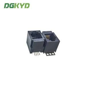 China 52D Series Single Port 6P6C RJ11 Jack Black Connector DGKYD52D1144IWW6SB3009 wholesale