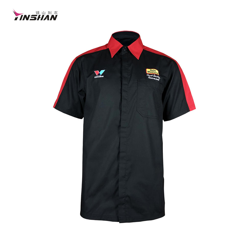 Men's Breathable Shirts for Motorcycles and F1 Car Racing Custom Logo 100% Polyester