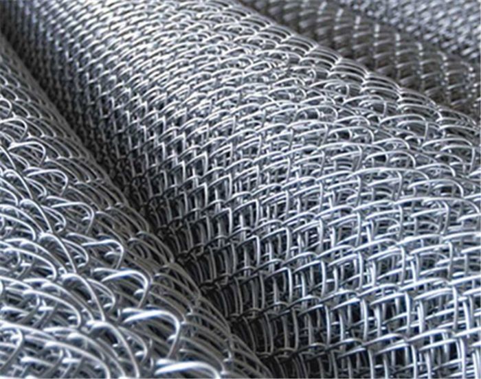 9 Gauge X 2" Chain Link Fence Fabric , Galvanized Chainlink Fencing Longlife