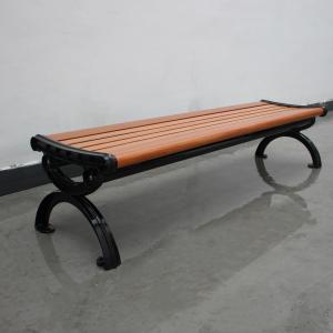 China Free Standing Backless Wooden Garden Bench , Outdoor Solid Wood Bench Seat wholesale