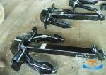 ABC Hall Type Anchor , Hall Stockless Anchor Steel Casting Black Painting Finish