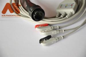 China CE Saadat Heyer Sierra Neptune Cable 9 Pin 3.5M 3 Lead ECG Cable wholesale