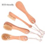 Kolinsky Hair Natural Boar Bristle SPA Facial Brush Organic Bamboo Massage Bath
