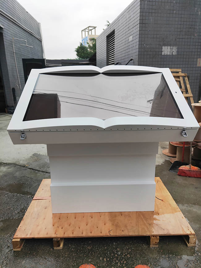 Floor Stand High Brightness Outdoor Lcd Advertising Display 55 Inch Android / Windows Outdoor Waterproof Touch Kiosk 