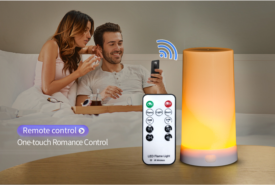 5W DC5V 1A USB Magnetic Gravity Sensor Led Flame Lamp With IR Remote Control