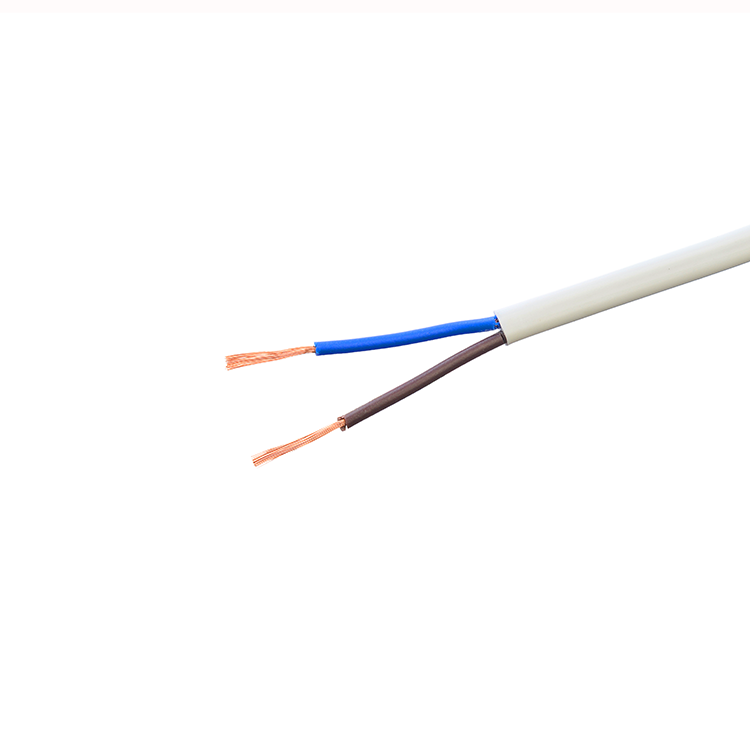 Flat VDE Approval H03VVH2-F Oxygen-free Copper Flat Twin Core Flexible Power Cord Cable for Machine Rated Voltage 300/300V