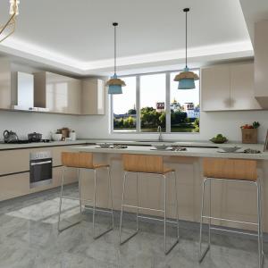 China Alder Wood Pantry Modern Kitchen Cabinet Plywood Carcasses wholesale