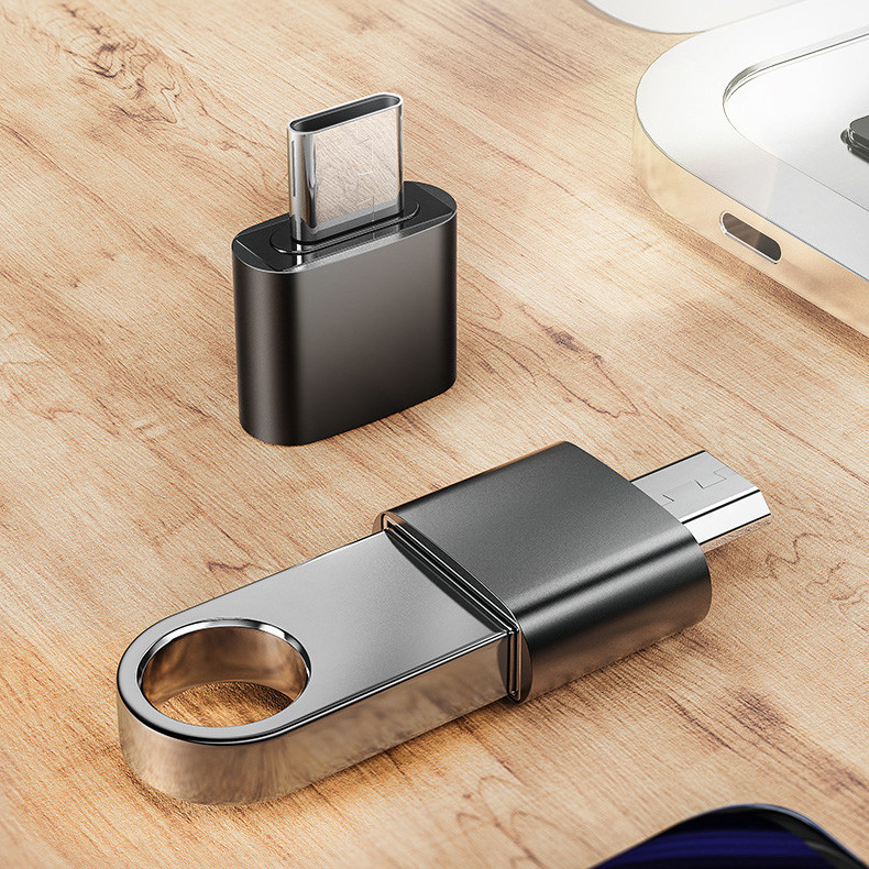 Aluminum Alloy Type C OTG Adapter / USB C to USB 3.0 Converter Plug In