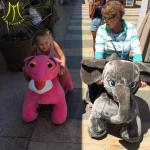 Hansel amusement park games walking stuffed animal large plush ride for park
