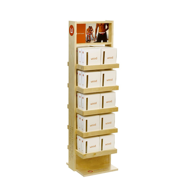 Table Top Wooden Display Stand Wooden Pet Toy Display Stand With Hooks
