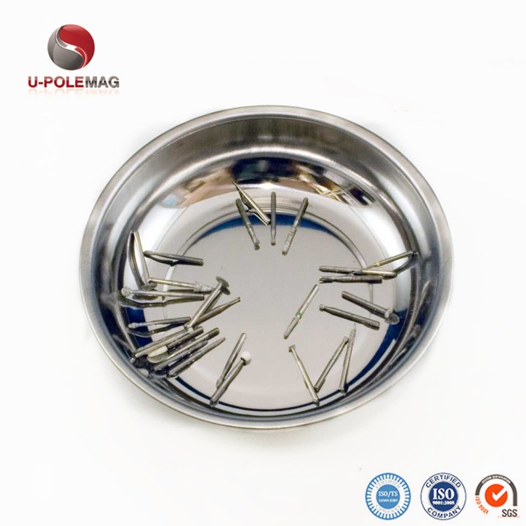 Stainless Cup Magnetic Tool Tray for Screws and Metal Scraps Made of Permanent Magnet