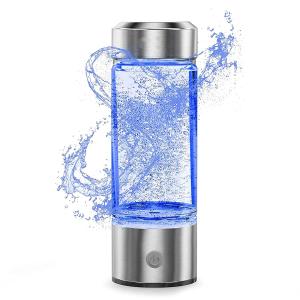 China Rechargeable Portable Glass Hydrogen Water Generator Bottle with 420-450ML Capacity wholesale