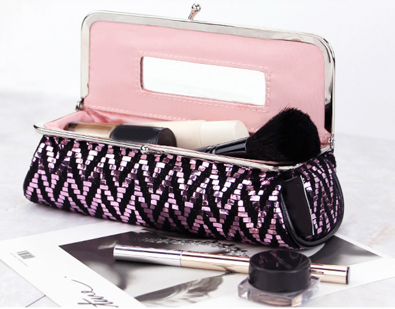 Customized Waterproof Toiletry Packaging Polyester Cosmetic Bag