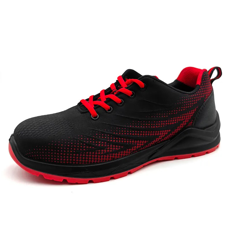 Construction Safety Shoes With Steel Toe / Breathable Flyknit Safety Shoes