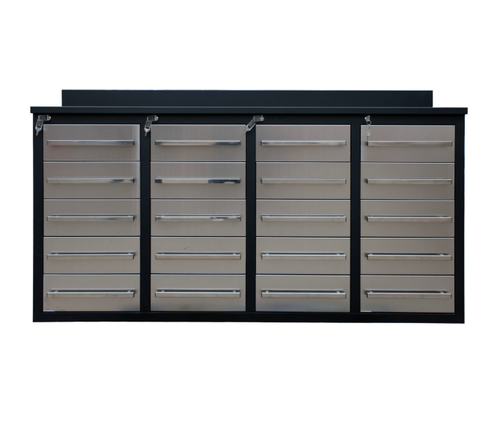 Industrial Heavy Duty Metal Workbench with Cabinet and Drawers