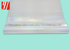 China OEM Checkered Silver Hot Stamping Foil Shrink Film Heat Sensitive Paperboard Paper Label wholesale