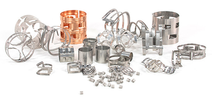SS304 Metal Random Packing Round Shape 50*50*0.6mm