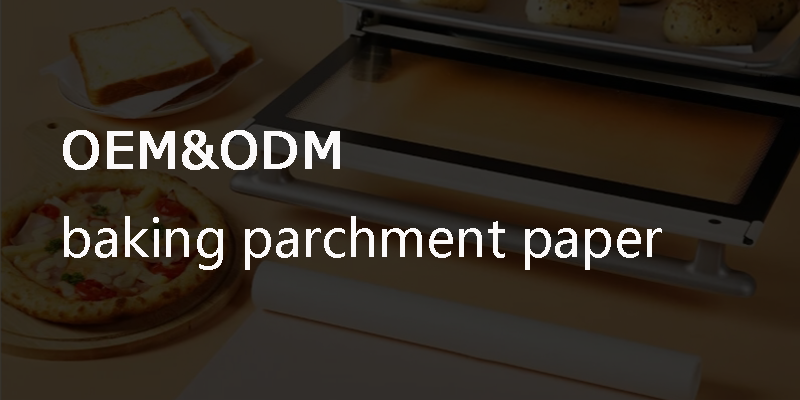 Custom Size Silicone Coated Parchment Baking Paper Jumbo Roll with 35-60gsm Wood Pulp