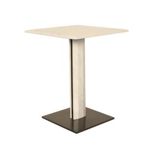 China Square Stainless End Table / Marble Side Table Small wholesale