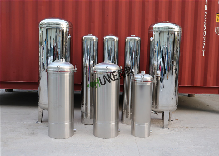 Vertical Type Stainless Steel Sand Filter Housing For RO Plant 500L-200000L