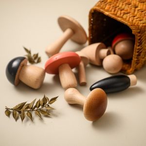 China Mushroom Shape Wooden Blocks For Children Educational wholesale