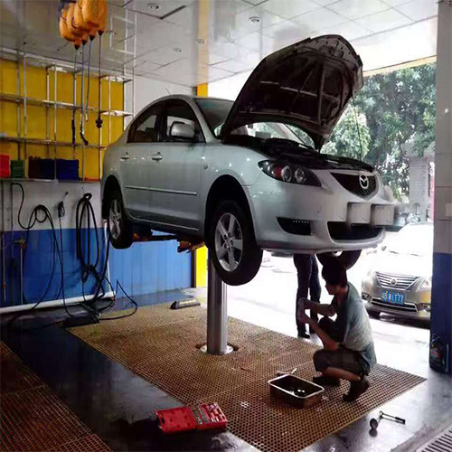 Heavy Duty Single Post Lift Anti Corrosion With Hydraulic Safety Assurance T
