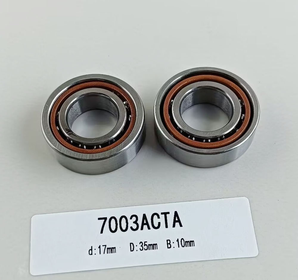 Ball Bearing 7003AC Angular Contact Structure for Automotive Machinery 17*35*10mm