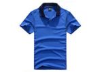 Knitted Embroidered Men's Work Polo Shirts , Short Sleeve Plain Women's Polo