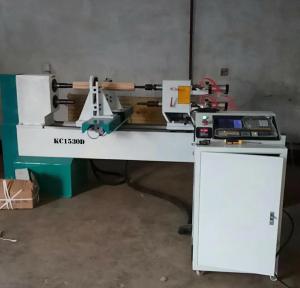 China KC1530-D double spindles 4 lather cutters wood turning lathe wholesale