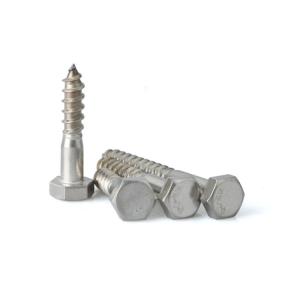 China DIN 571 M2 M4 M8 Hex Head Screws For Wood , Self Drilling Wooden Bed Screws wholesale