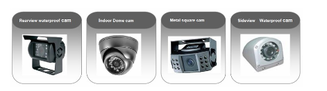 3G WIFI 4Ch GPS HDD MDVR Vehicle Security Camera System bus / truck