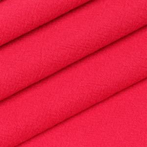 China Red 15*15 45% Linen 55% Cotton Linen Dress Fabric 190gsm Comfortable wholesale
