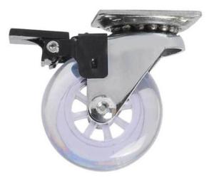 China 3 Inch Casters With Brake Polyurethane Caster Wheel wholesale