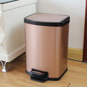 China Scratch Proof 9L Stainless Steel Pedal Trash Can wholesale
