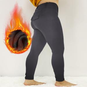 China Full Seat Winter Horse Riding Pants Brushed Fabric Equestrian Tights Anti Pilling wholesale