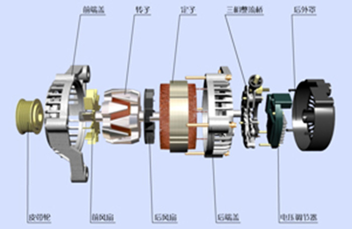 E312D E315D S4F Engine Excavator Repair Parts Generator 24V 55A 8PK 3436803800