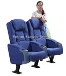 600mm Dimension Steel Leg Cinema Chair Molded Foam Movie Theatre Chair For VIP