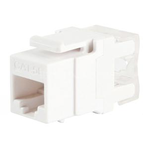 China High Quality CAT.5E UTP Keystone Jack Module UL Listed 180 Degree White wholesale