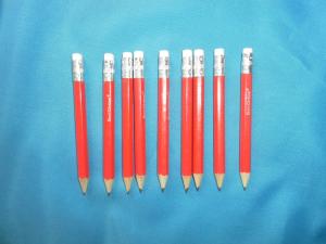 China hexagon golf pencil , wood golf pencil , golf pencil , wood golf pen with eraser wholesale