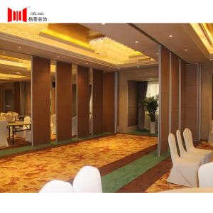 China Indoor 95mm Wooden Partition Wall 36DB Soundproof Movable Walls wholesale