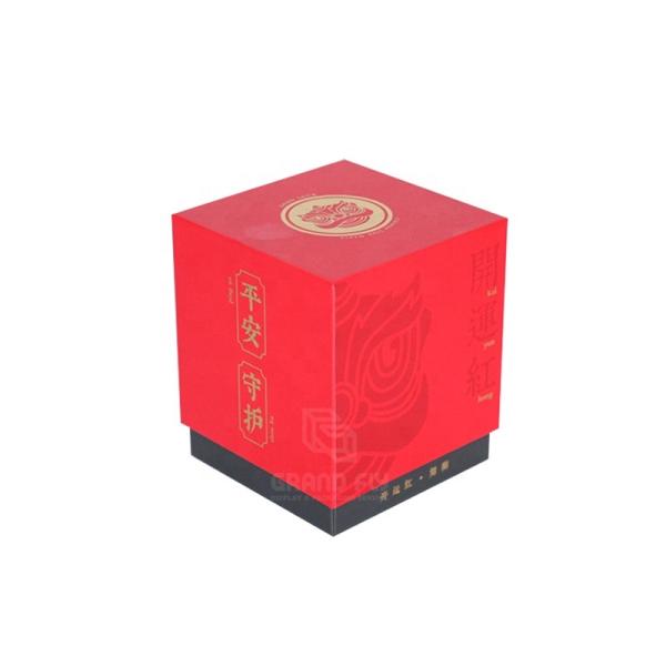 Custom Rigid Gift Box with Lift-off Detachable Lid for Tea Bag Coffee Two Piece Black Tea Cardboard Packaging Box