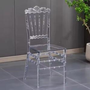 China Contemporary Stackable Chiavari Chairs PC Plastic Crystal Chiavari Chairs wholesale